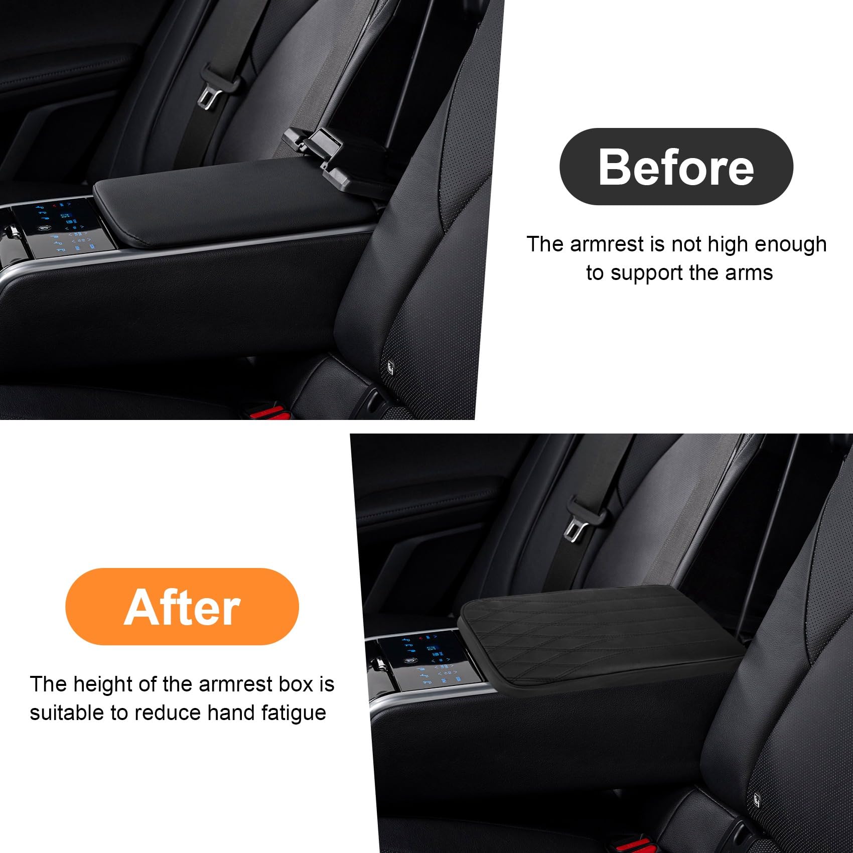 AUKEPO Cuscinetto Per Console Centrale Auto, Morbido E Soffice