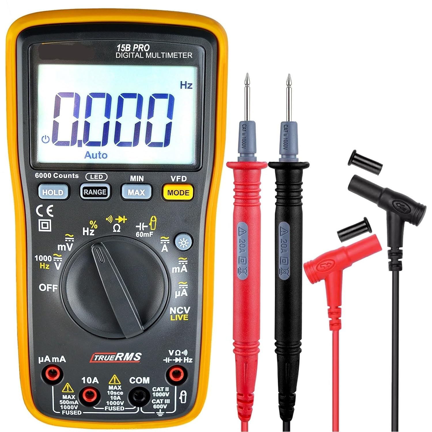 15B PRO 17B PRO True RMS Digital Multimeter,for Electrical Applications Along with Resistance Continuity Diode Capacitance