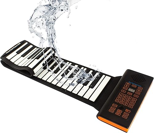 Hami Piano electrónico portátil de 88 teclas para niños, PT88 flexible plegable para niños, teclado educativo electrónico de música digital con