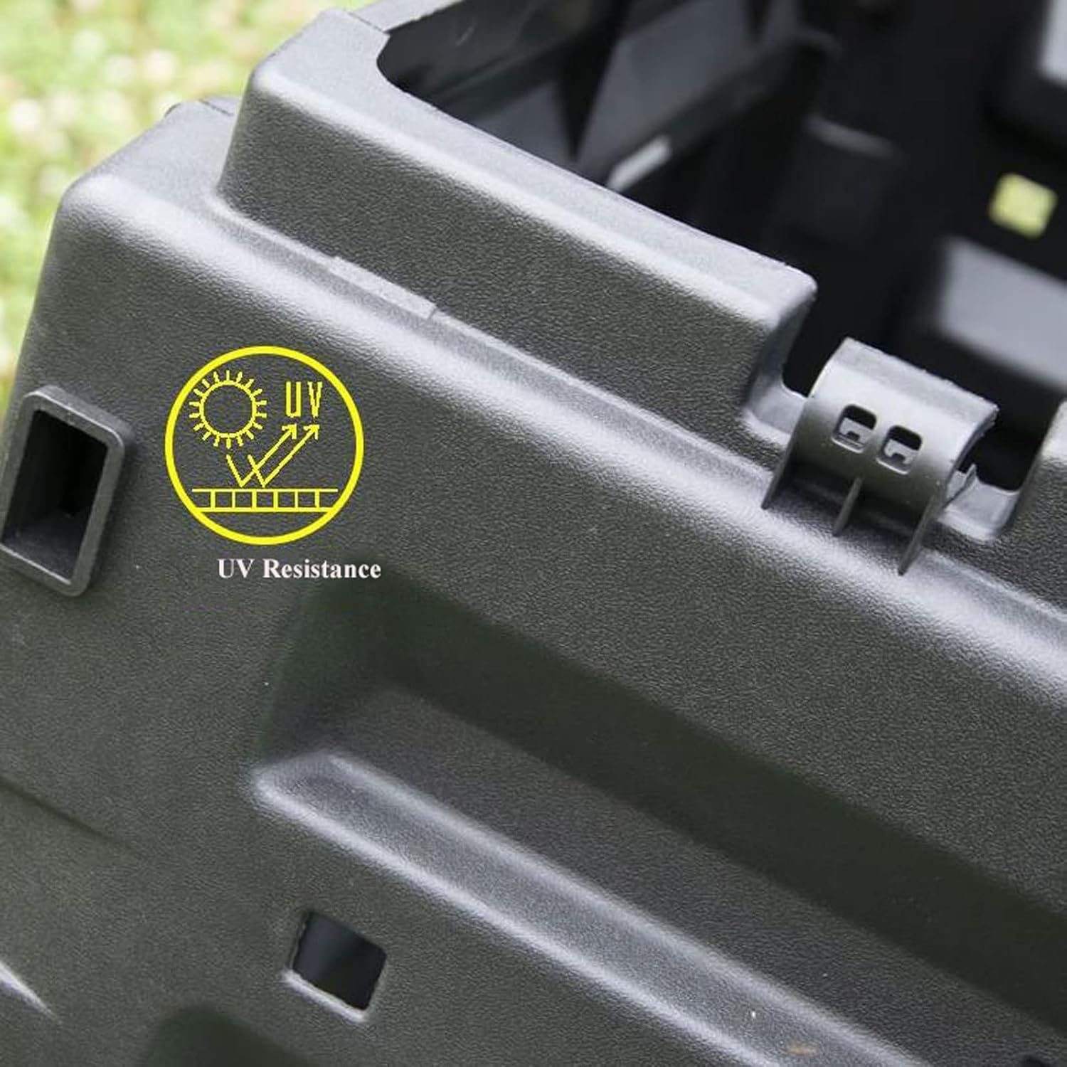 Kitchen Compost Bin, Large Capacity Garden Compost Bin, 450L, BPA Free, Easy to Assemble, Outdoor Compost Bin Quick Creation of Fertile Soil, Saving Household Waste, Black Comp