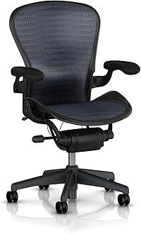 Classic Aeron Task Chair: Standard Tilt - Fixed Vinyl Arms - Standard Carpet Casters
