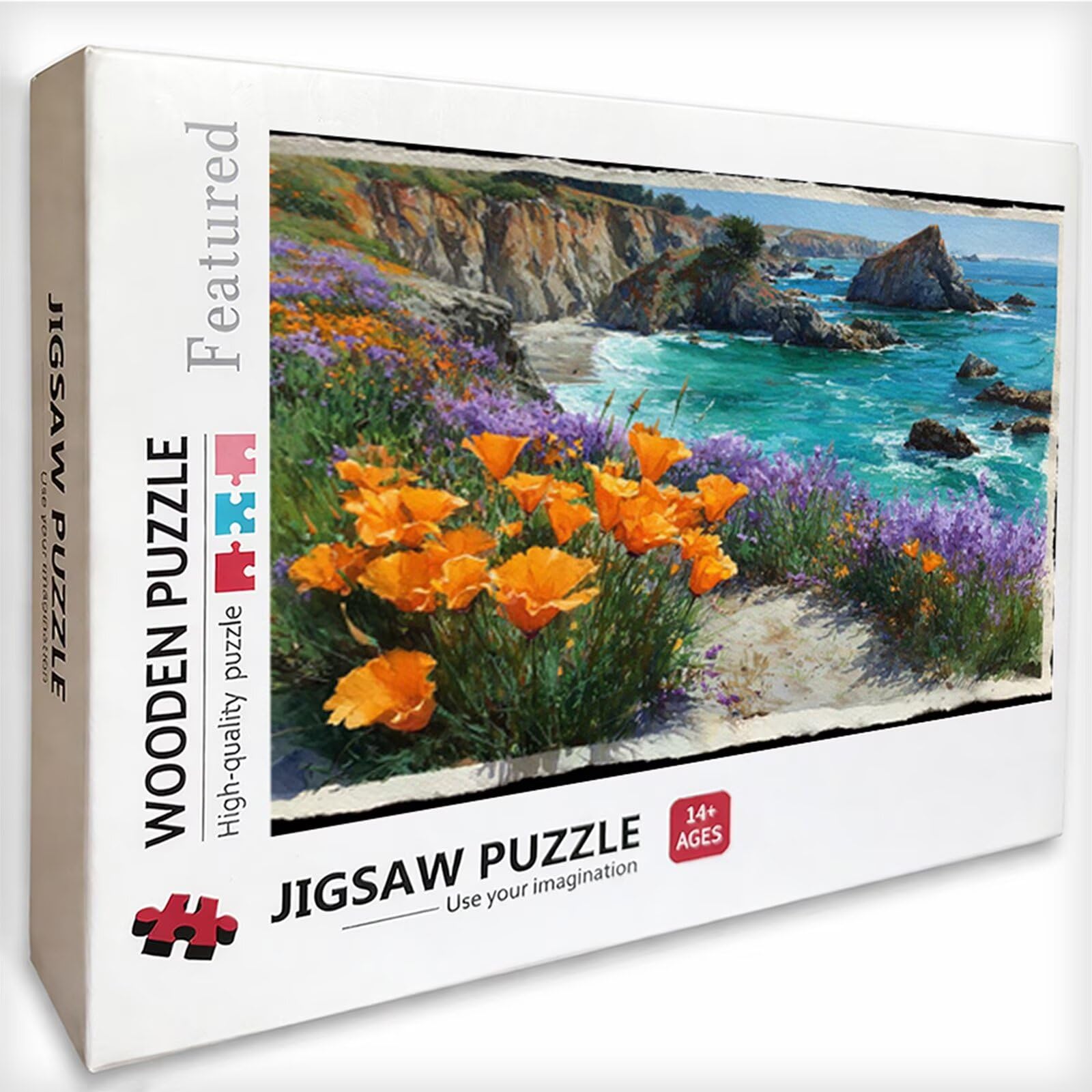 Vista Mare Puzzle 4000 Pezzi Adulti, Flower Puzzle Legno con Scatola 141x87cm, Idea Regalo Uomo e Donna, Divertimento Per Adulti, per Gioco Familiar, Giochi di Sfida, Squisita Confezione, B-7954