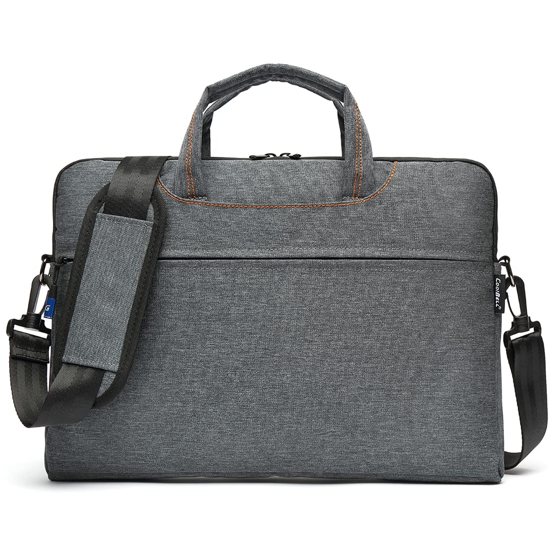 THE CLOWNFISH Coolbell Water Resistant Nylon Unisex Slim 17.3 Inch Laptop Messenger Bag Briefcase Handbag (Grey) (B092QZCNQX) Amazon Price History, Amazon Price Tracker