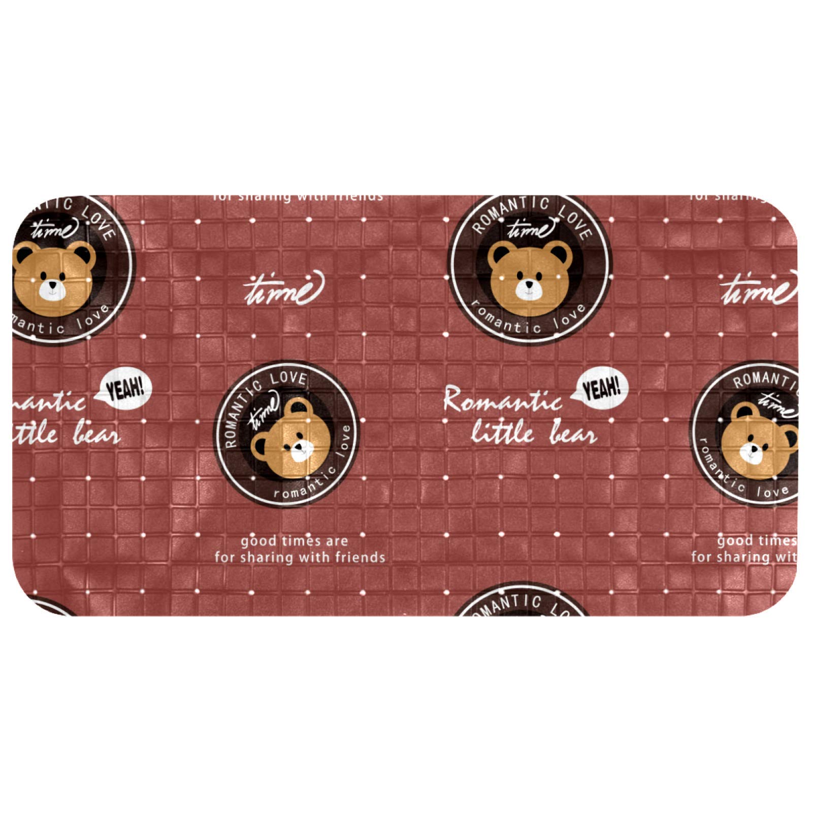 Tapis de bain ovale pour éviter les glissades en baignoire ou douche