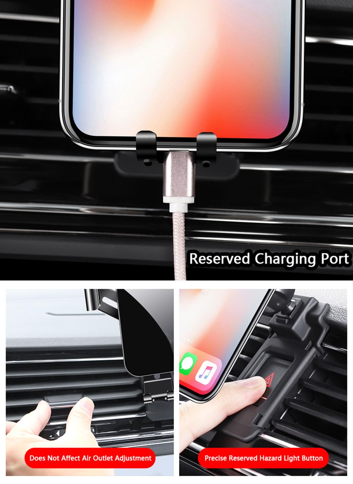 Support Telephone Voiture Pour Toyota Highlander 2015-2020Support