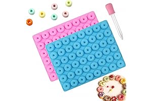 2-Pack Mini Silicone Donut Mold for Jelly, Candy, Doughnut