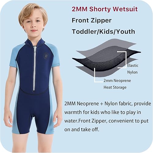 Miniatura 2 de Lemorecn Trajes de neopreno para niños de 0.118 in y 0.079 in, traje de neopreno prémium para niños y niñas