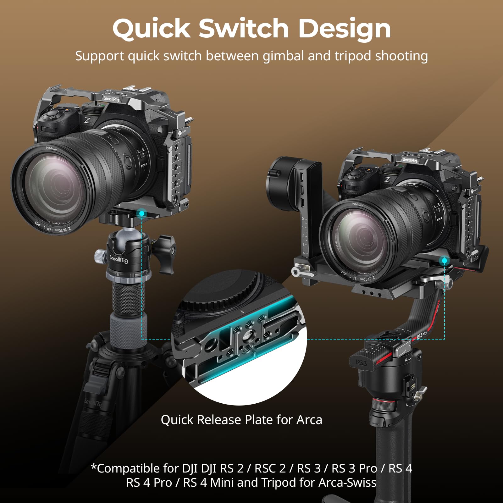 Amazon.com : SMALLRIG Cage for Nikon Z5 II, Z5, Z6, Z6II, Z7, Z7II
