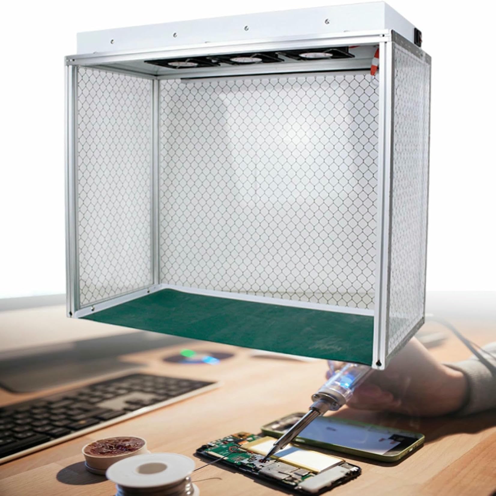 Laminar Flow Cabinet Vertical Laminar Flow Hood Air Flow Clean Bench,Filter for Cleanliness Dust Frees Work,Portable Laminar Air Flow Vertical Laminar Flow Hood