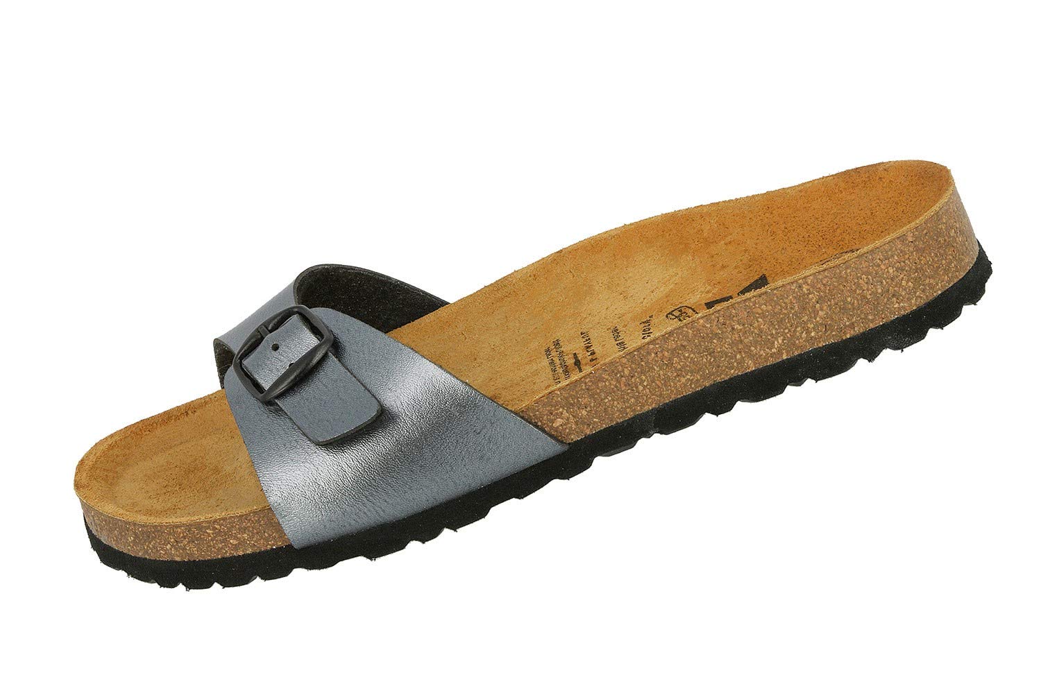 Lico Women's Bioline Once More Mules, Charcoal, 5 UK