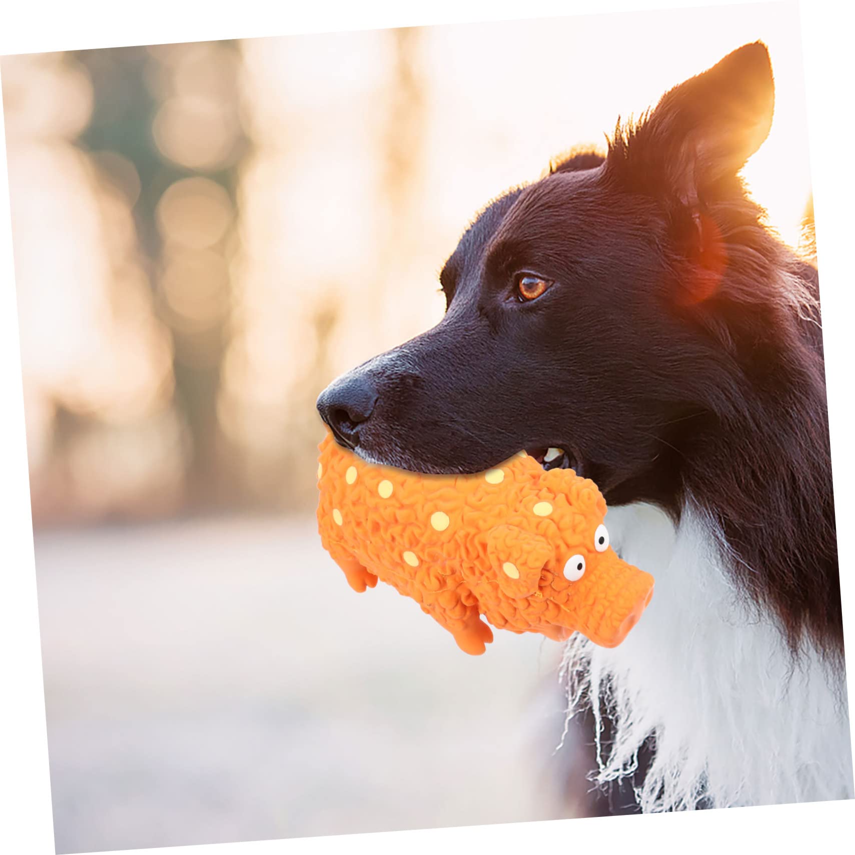 FRCOLOR 4piezas Juguete Chirriante para Perros Set Juguetes De Látex para Masticar para Cachorros y Perros Pequeños Ayuda Limpiar y La Inteligencia