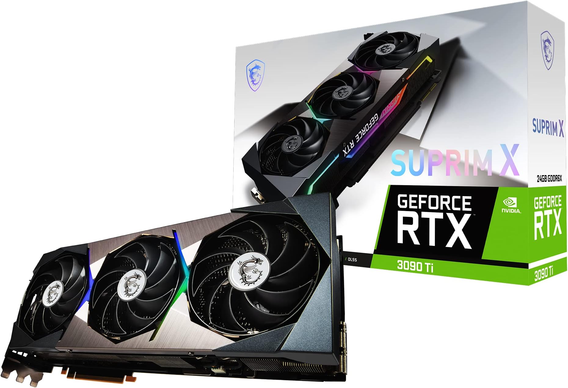 msi Gaming GeForce RTX 3090 Ti 24GB GDRR6X 384-Bit HDMI/DP Nvlink Tri-Frozr Ampere Architecture OC Graphics Card (RTX 3090 Ti SUPRIM X 24G)