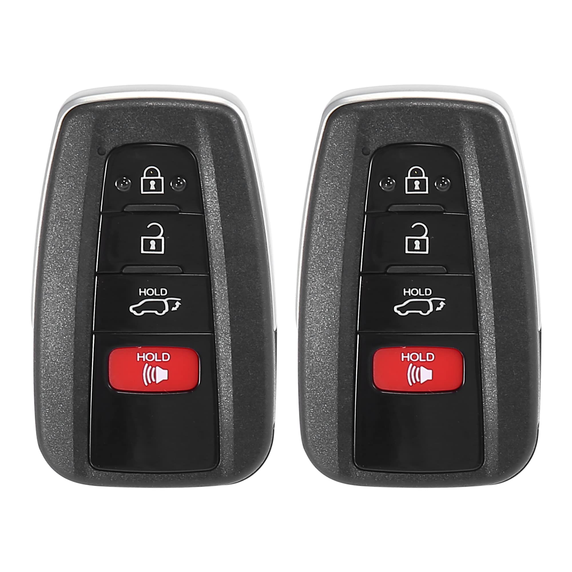 X AUTOHAUX 2pcs 314.3MHz 8990H-0R030 Replacement Smart Proximity Keyless Entry Remote Key Fob for Toyota RAV4 2019 2020 2021 HYQ14FBC-0351 3 Button with Door Key
