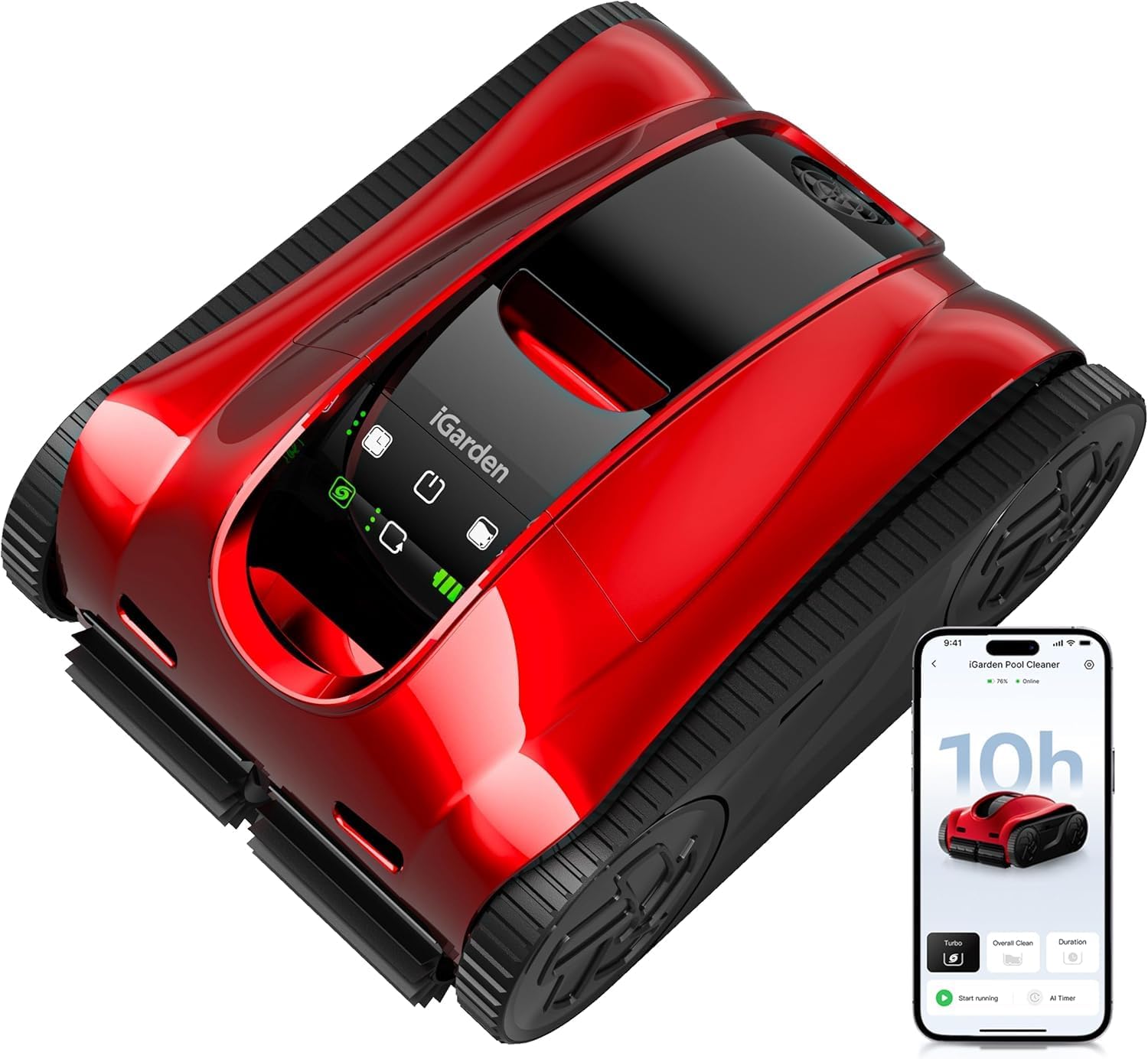 iGarden K Pro Review: Best Cordless Robotic Pool Cleaner for Inground Pools - 10H Runtime, Turbo Suction