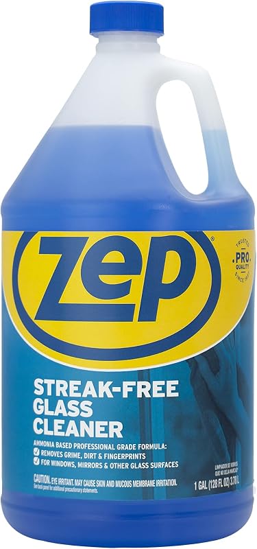 ZU1120128, Streak-Free Glass Cleaner, 128 ounce
