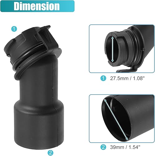 Miniatura 7 de X AUTOHAUX Tubo de llenado de aceite de motor para Ford F-150 F-250 F-350 Expedition para Lincoln Mark LT Navigator Reemplazar 3L3Z-6763-DA