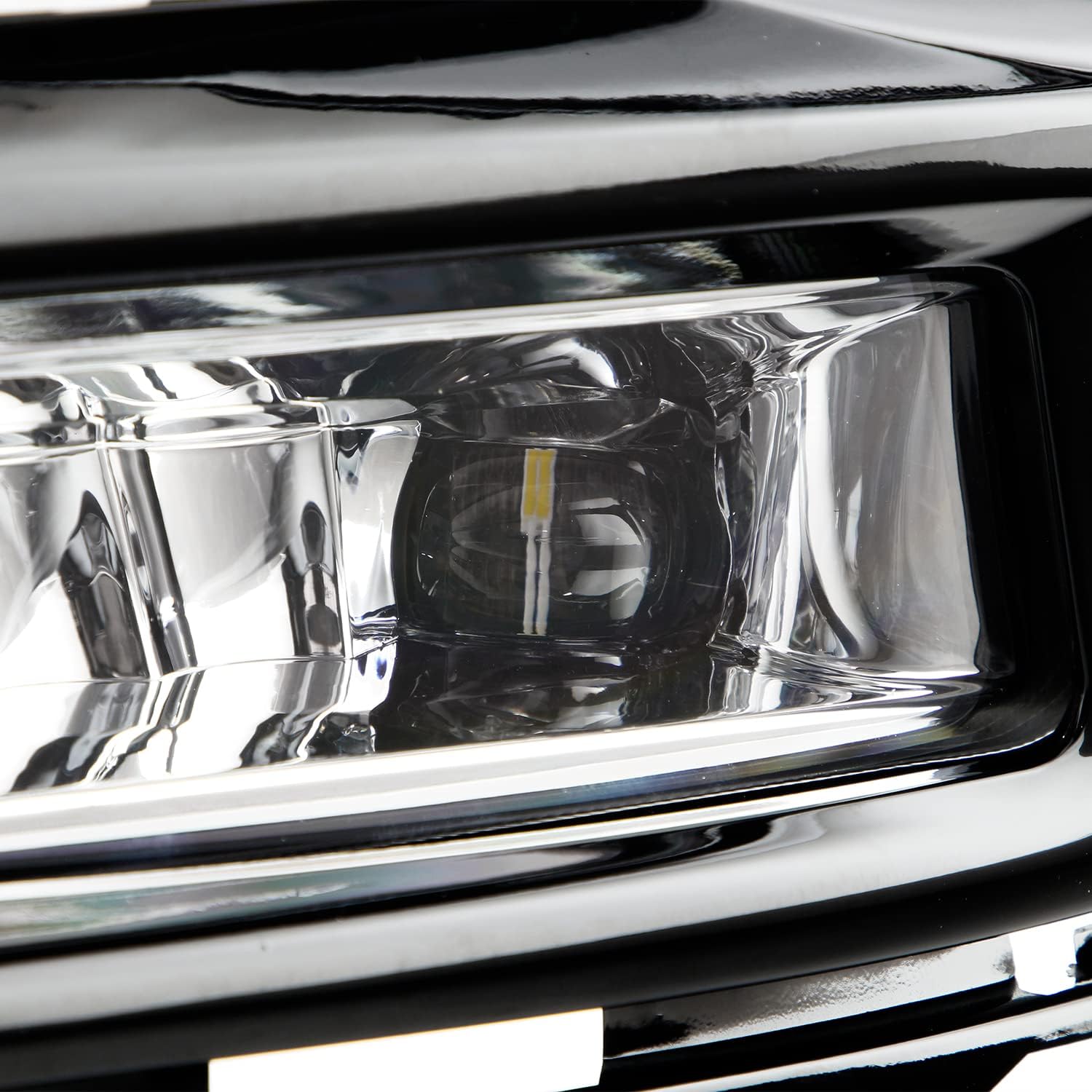 AKKON - Fits 2020 2021 2022 Sentra LED Bumper Chrome Fog Lights Pair w/Wiring Harness Power Switch Accessories