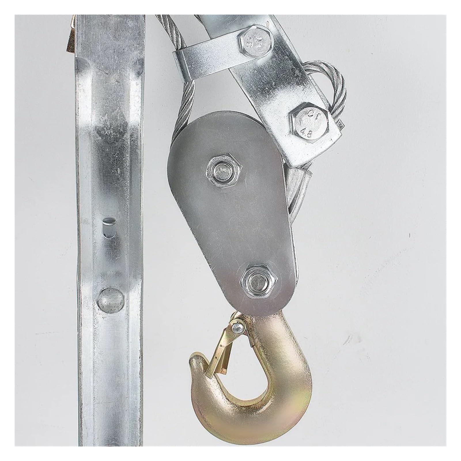Estrattore con leva manuale a cricchetto for paranco da 4 tonnellate, estrattore manuale for carichi pesanti con cavo a 2 ganci