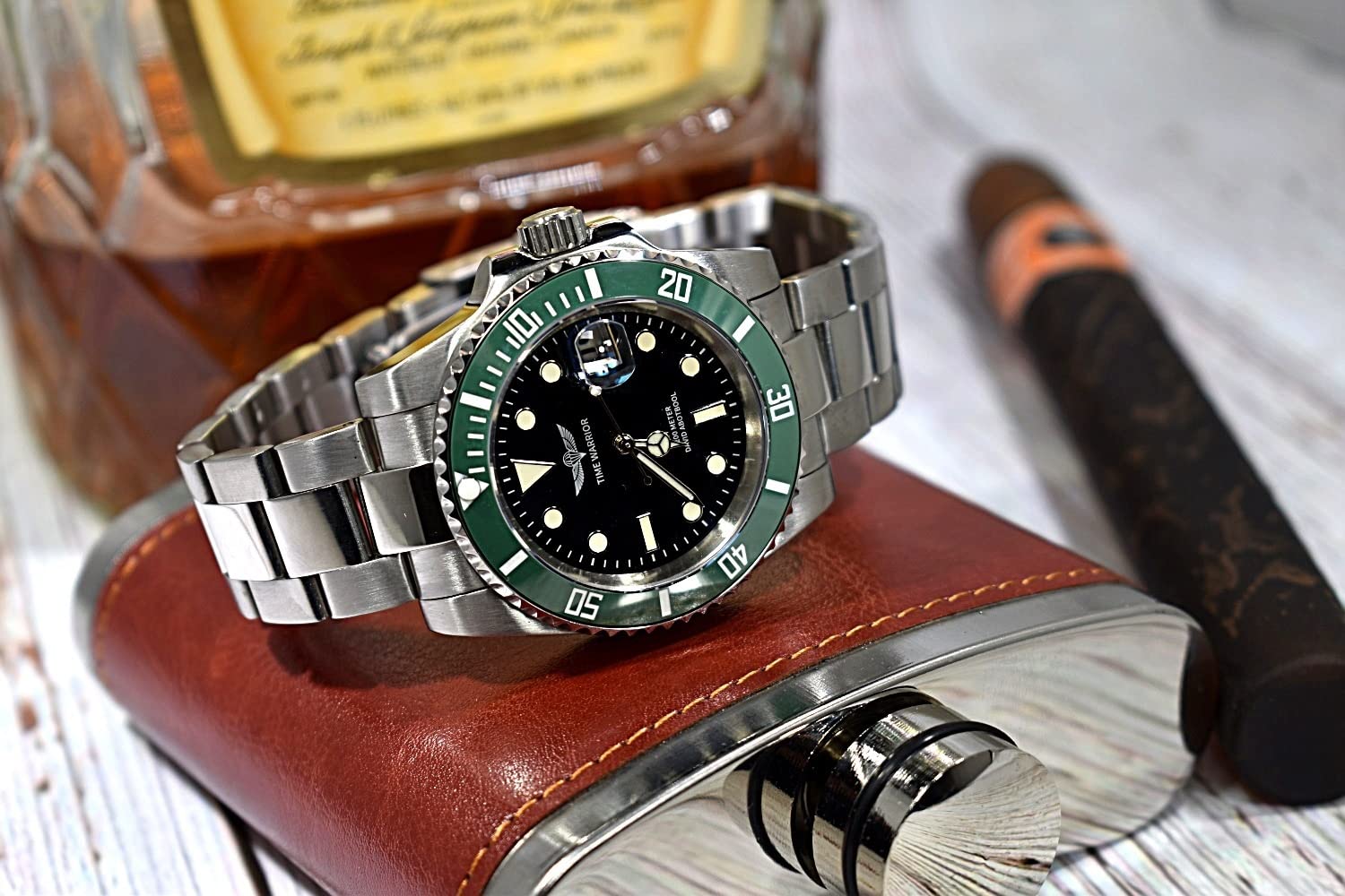 Time Warriornh35 Mens Automatic Watch Diving Watches 200 Meter Pro