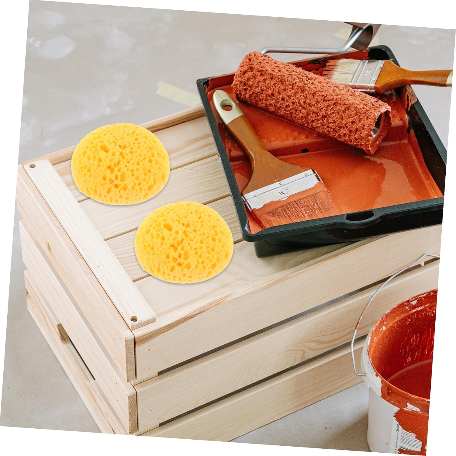 2Pcs Texture Repair Sponge for DIY Painting and Wall Texture Durable Drywall Repair Sponge for Ceiling and Home Decoration for Creative Projects and