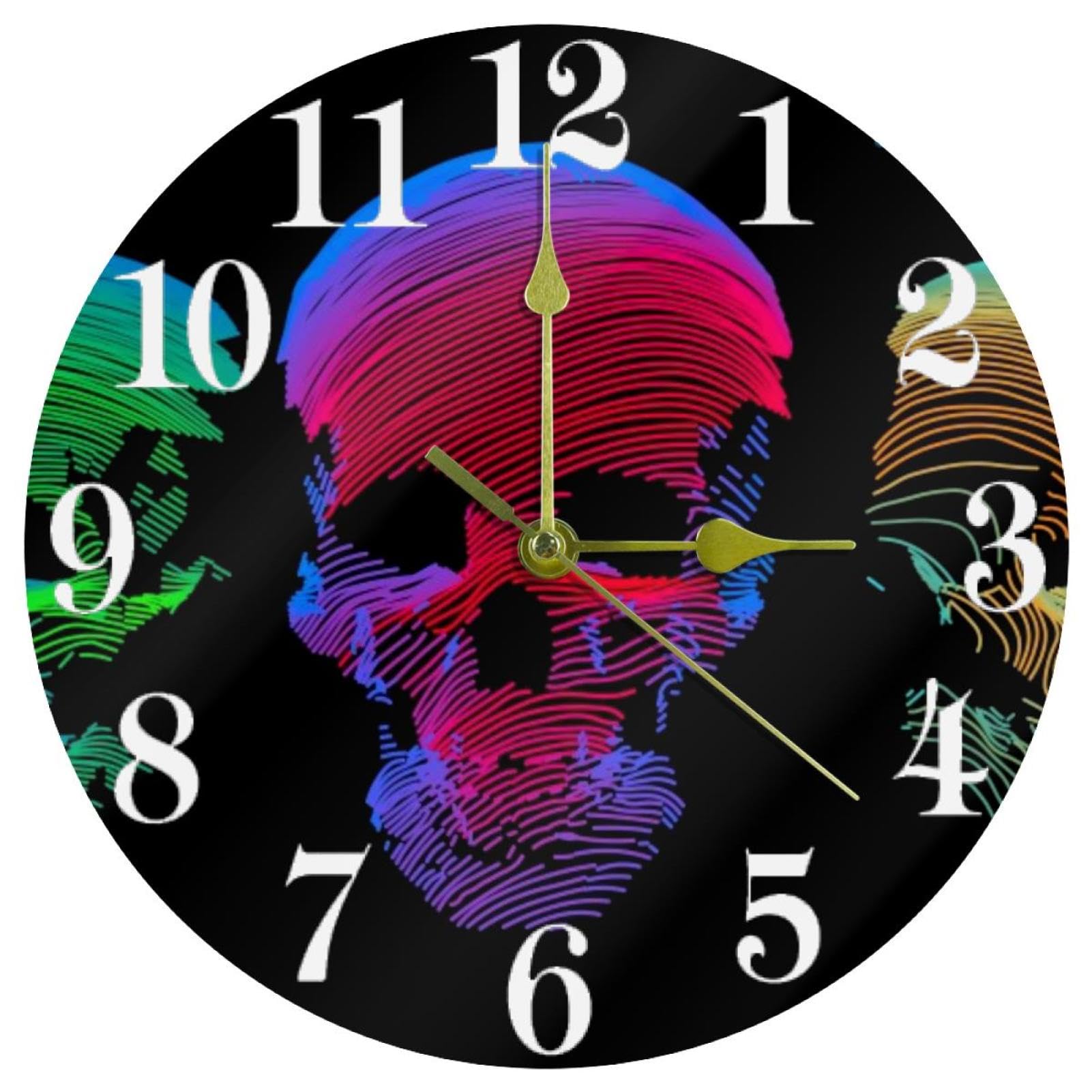 Horloge murale ronde color-line art pour sublimer le mur de votre cuisine