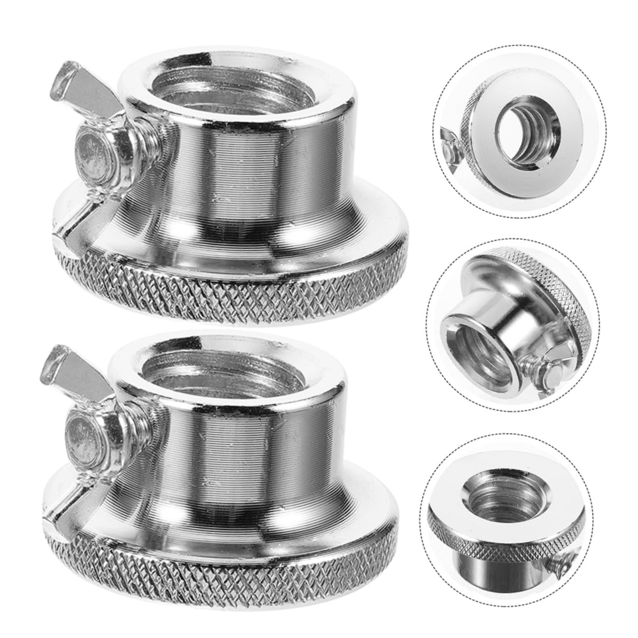 6pcs Dumbbell Locking Nuts - Barbell Collars Self-Locking Nuts for Dumbbell Bars and Barbells Easy to Install Remove