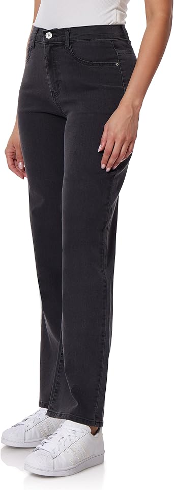 WallFlower Womens Dad Denim High-Rise Insta Vintage Juniors Jeans