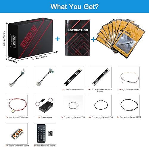 Miniatura 9 de VONADO Kit de luces LED para Lego Hulkbuster 76210, iluminación de bricolaje compatible con Hulkbuster Lego (sin modelo Lego), juego de luces