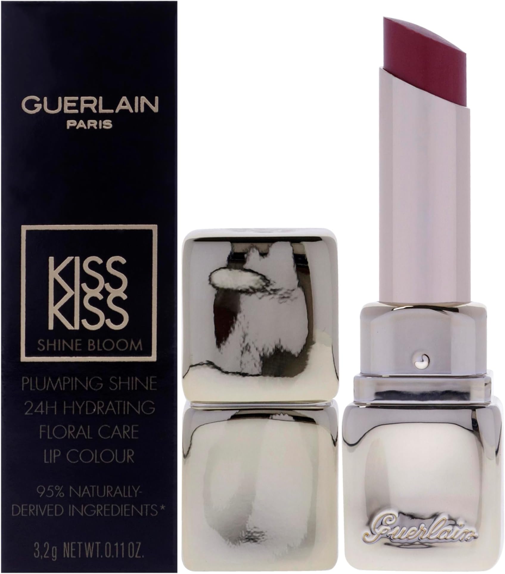 Kiss Kiss Shine Bloom Lipstick - 229 Petal Blush by Guerlain for Women - 0.11 oz Lipstick