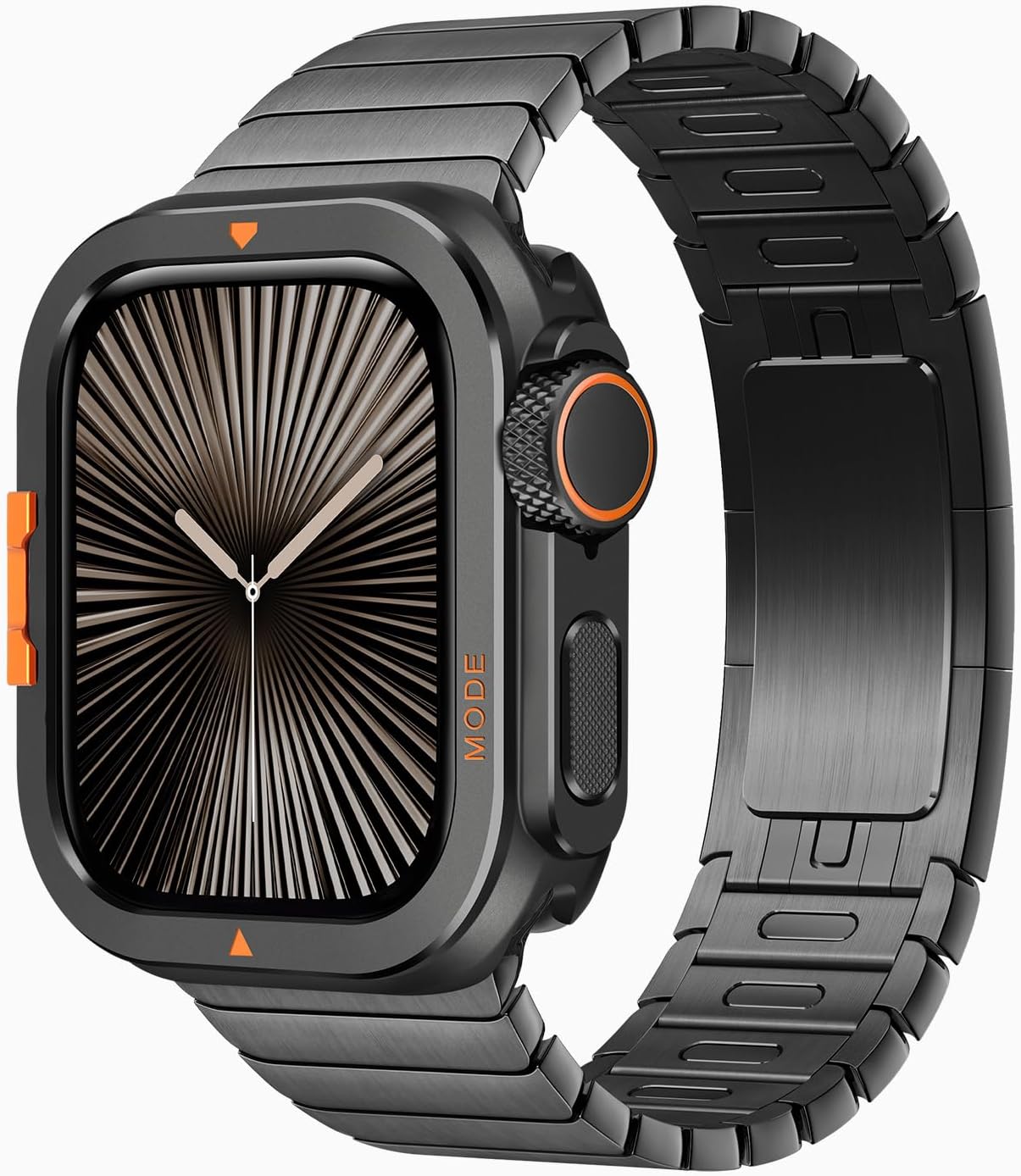 2 in 1 Metal Case Compatible with Apple Watch Series 11/10 46mm Case, Rugged Protective Metal Bumper with Back Cover for iWatch 46mm, Black - Image 2