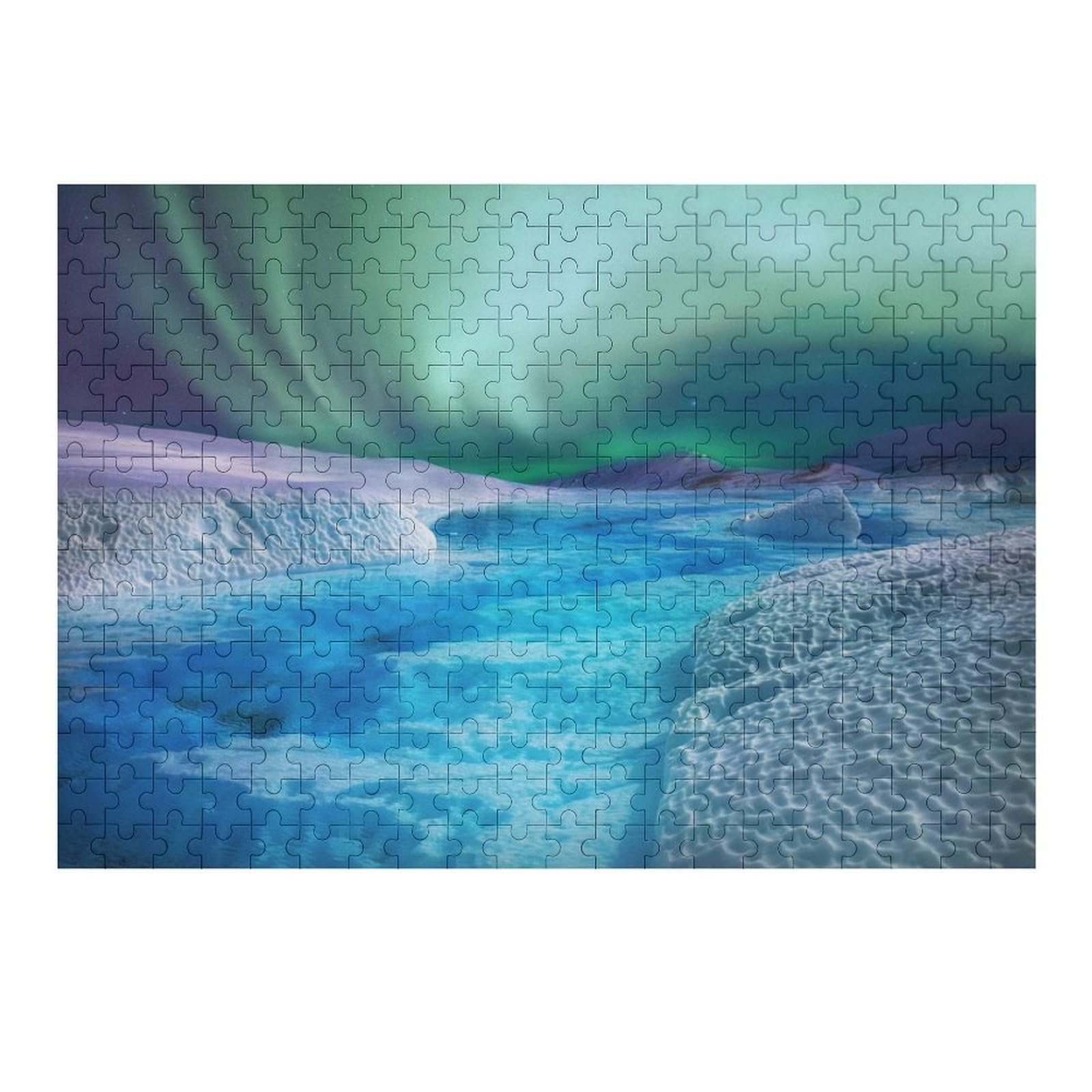 1000pcs(38x26cm) Jigsaw Puzzle for Teenagerss Nature Aurora Borealis Puzzles for Adults Anti-Stress Toys Pattern Assembly Fun Activities at Home 1000pcs(38x26cm)