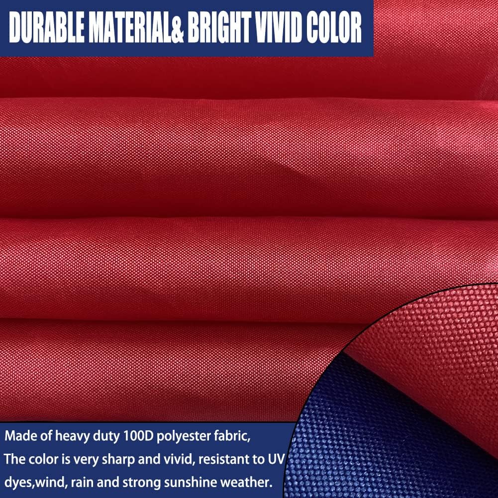 Texas State Flag 2x3 Double Sided Outdoor-Heavy Duty 210D polyester Sewn TX Flags Banner with 2 Brass Grommet Weatherproof Fade Resistant Indoor - Image 5