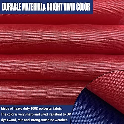 Miniatura 9 de Bandera del estado de Texas de 3 x 5 pulgadas, de doble cara, resistente al aire libre, poliéster 210D, cosida, con 2 ojales de latón, resistente a