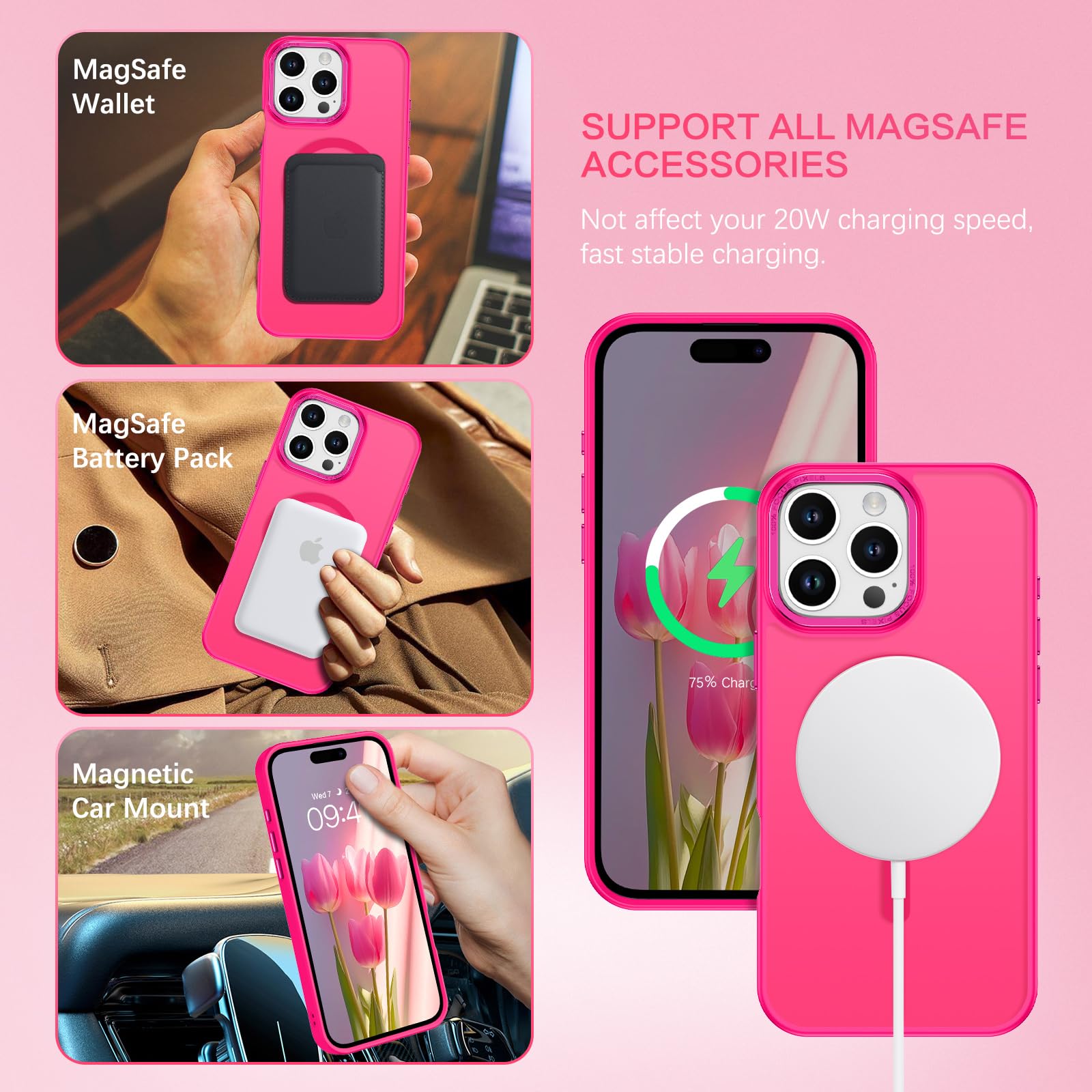 VENINGO Custodia magnetica per iPhone 16e, per iPhone 16e da 6,1
