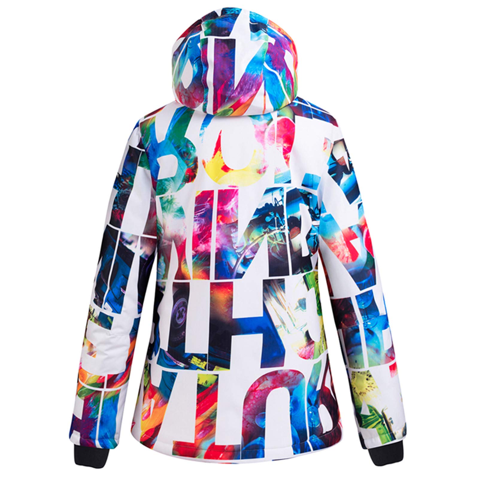 Generisch Giacca da sci professionale da donna con tecnologia impermeabile antivento per attività snowboard, abbigliamento casual caldo