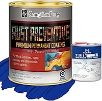 Vista 8 de Pintura preventiva de óxido negro, inhibidor de óxido y corrosión permanentemente, antioxidante, barrera protectora no porosa, resistencia a