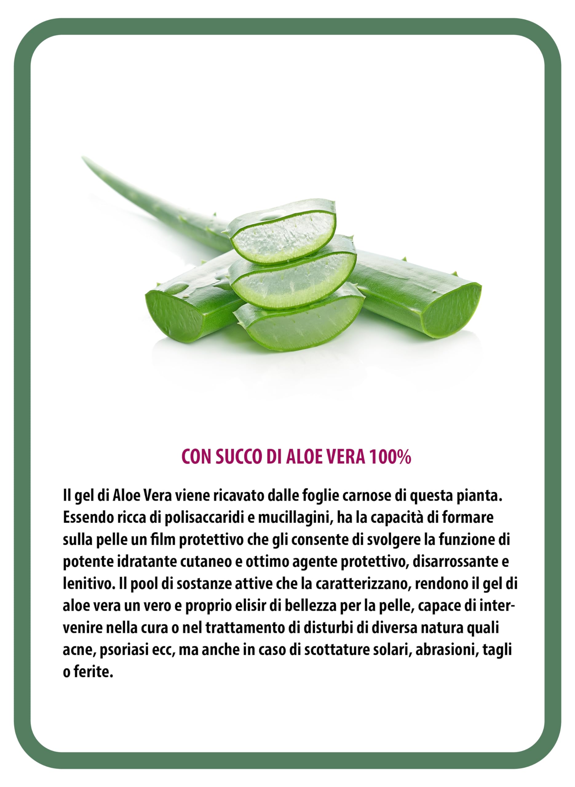 Aloe Vera Gel | Pelle Idratata e Lenitiva | Agente Protettivo per Pelle Sana e Radiosa | Formula Potente
