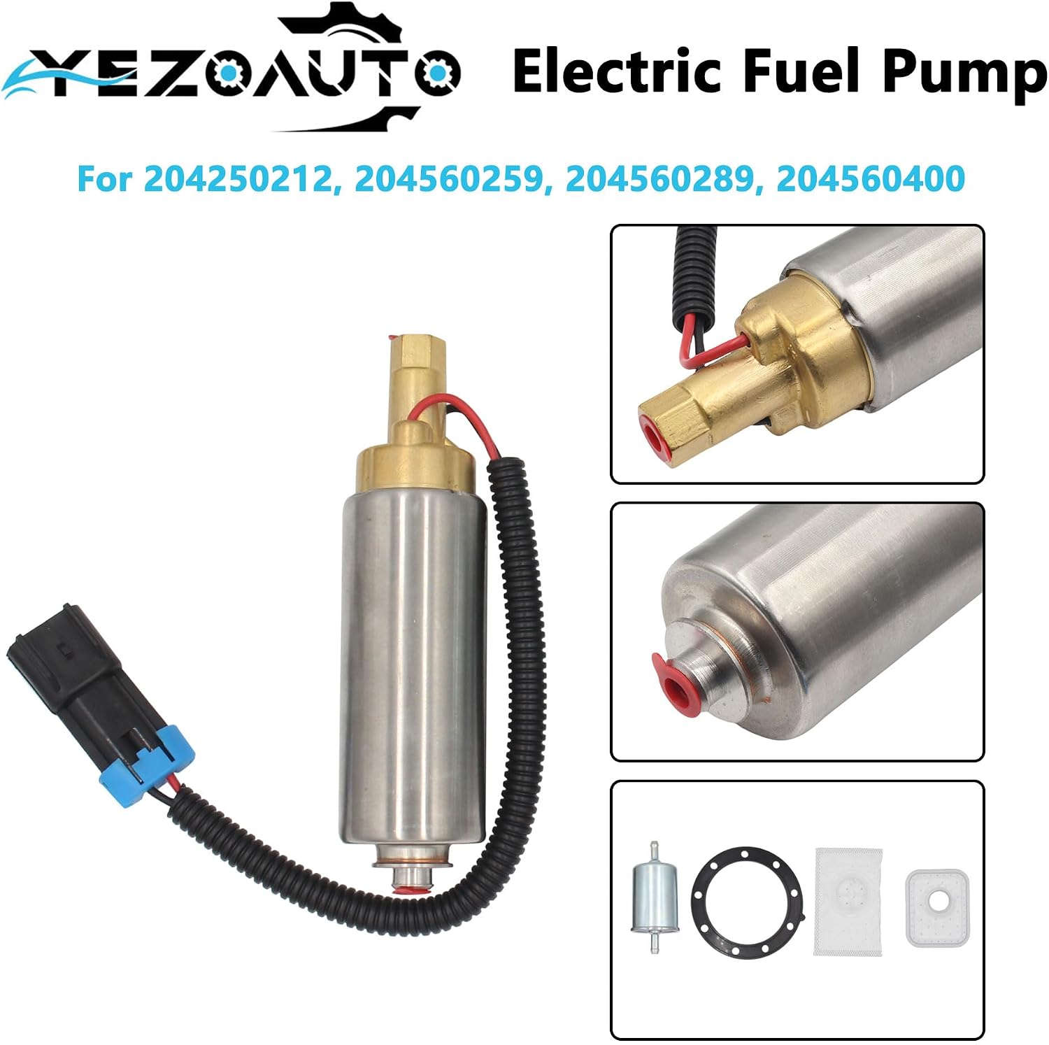 Direct Injection Fuel Pump + Filter + Strainer + Tank Seal for Sea Doo Speedster 150/200 / Wake 04-11 & Challenger 180/210 / CS 05-12 & GTX RX LRV DI 3D 98-07 204560418