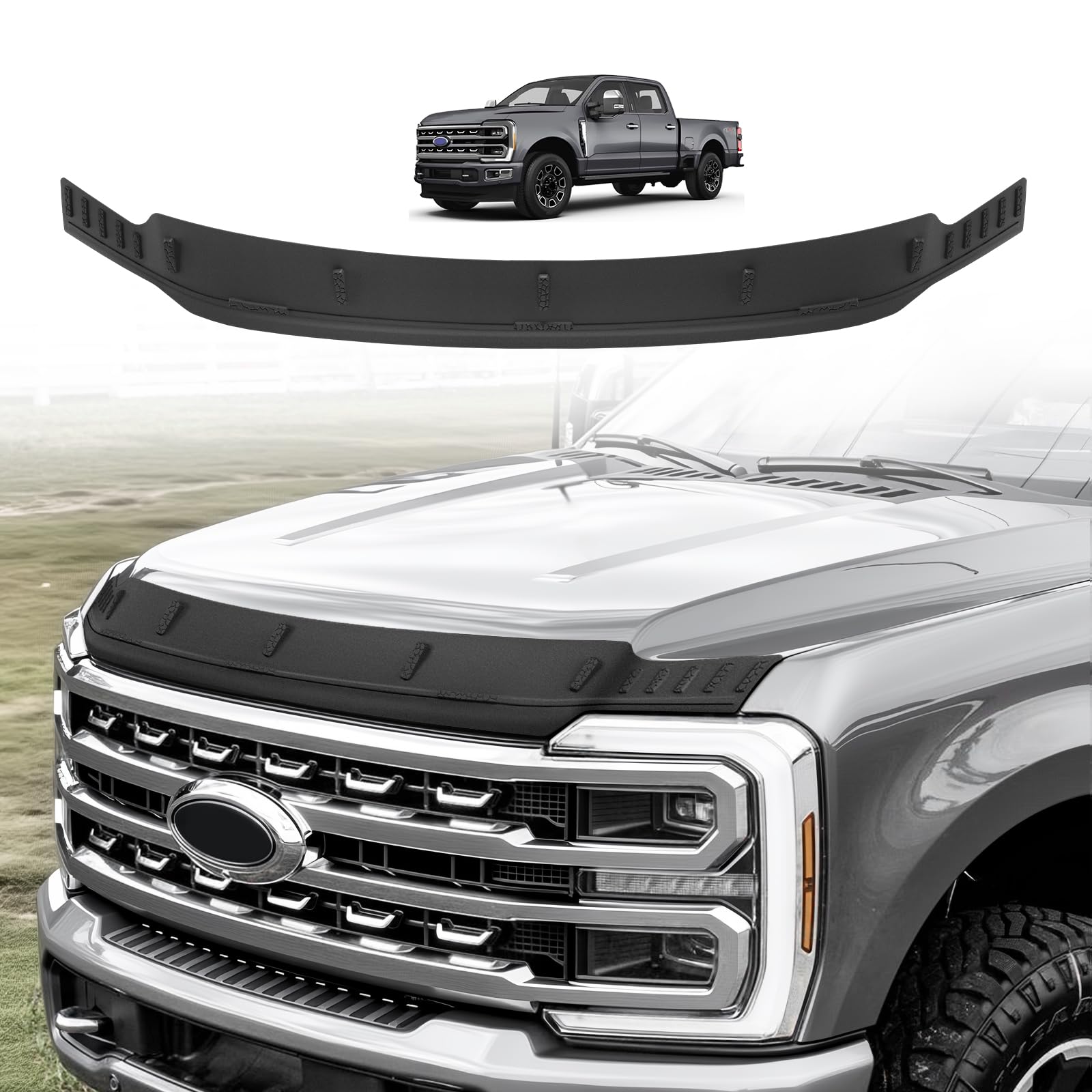 Photo 1 of TripleAliners Hood Bug Deflector Protector for 2023-2026 Ford F250/F350/450