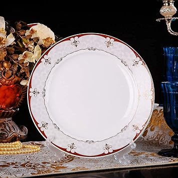 Ceramics Dinnerware Set, 56 Pieces Luxury Bone China Dinner Sets/Porcelain Combination Set - Plates and Bowls Sets for Wedding Gifts