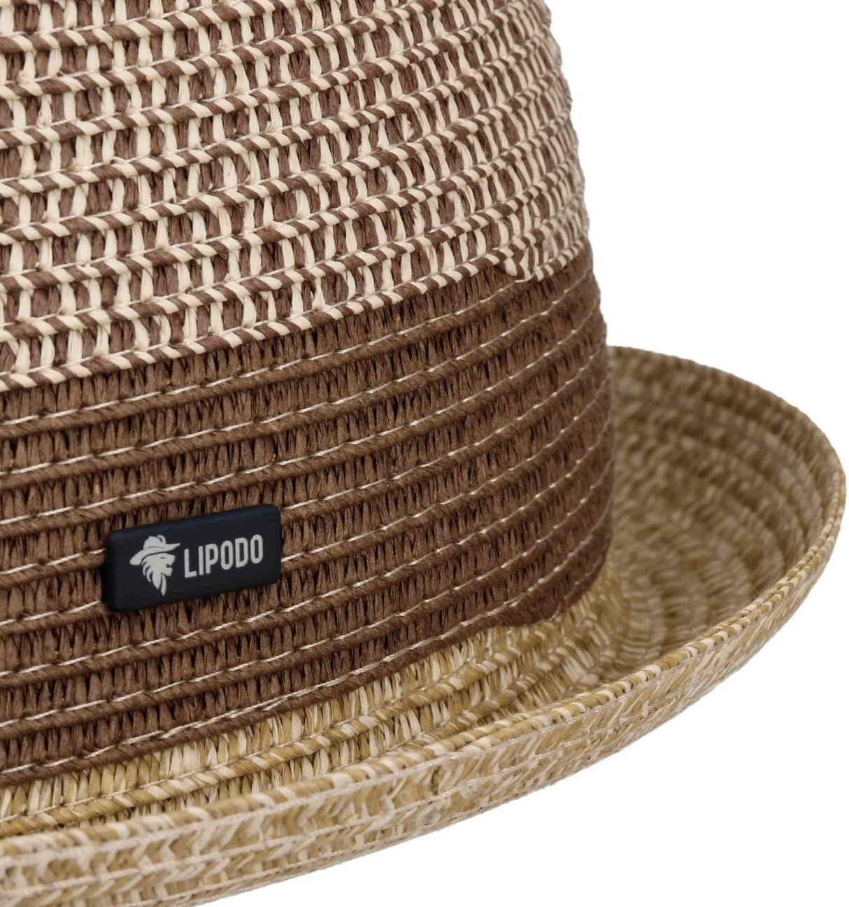 Lipodo Ennario Pork Pie Classic Straw Melange Travel in Italy Men Summer