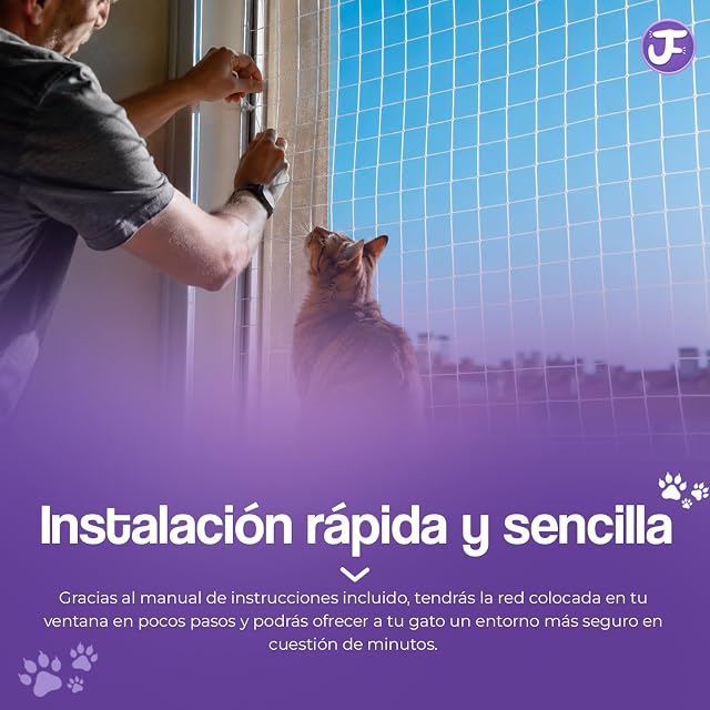 Foto 5 de 7 de Jeufils® Red para Gatos Terraza (8x3m) Red Gatos Terraza