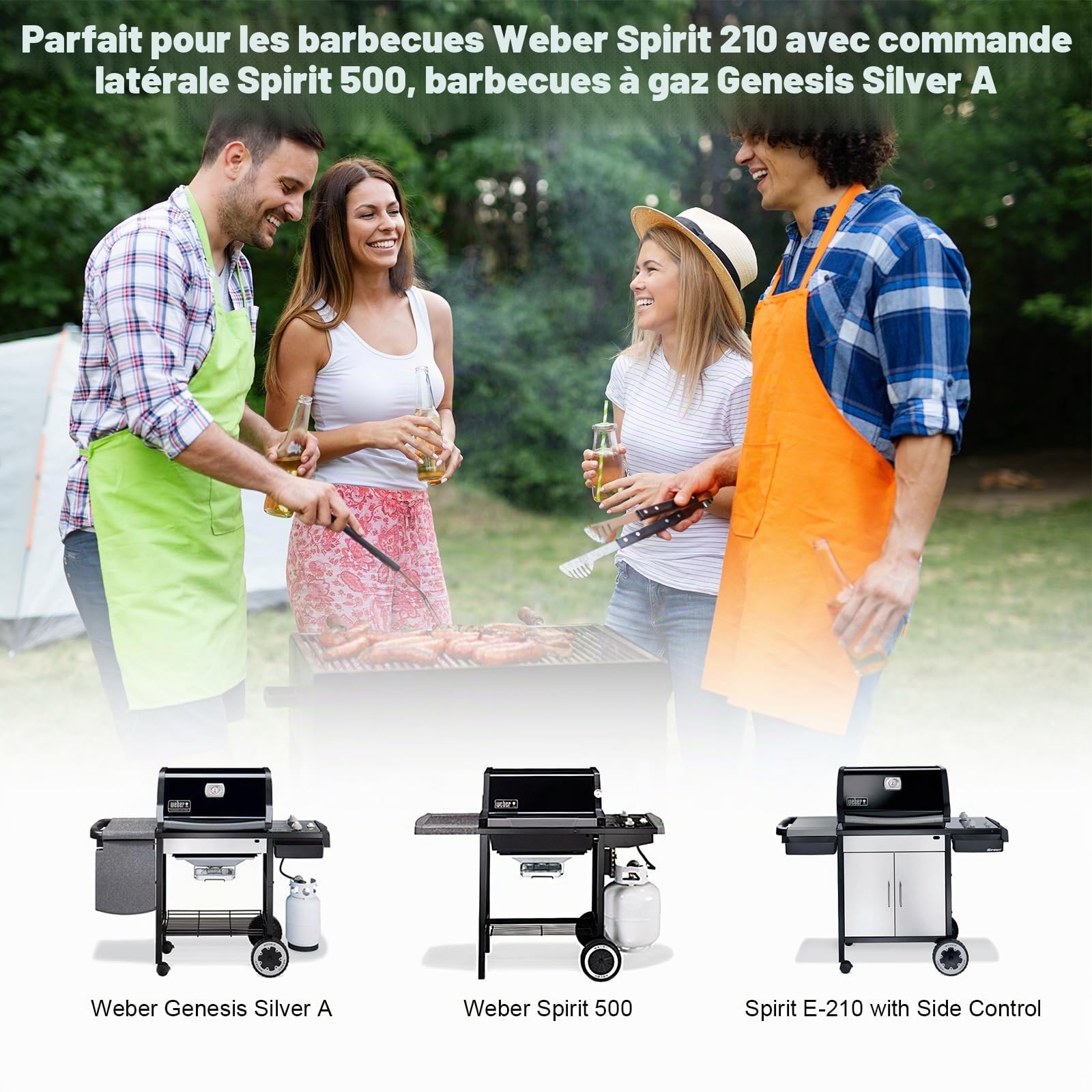 Bac à graisse 99251 pour Weber Spirit 200 Series (avec commande latérale)