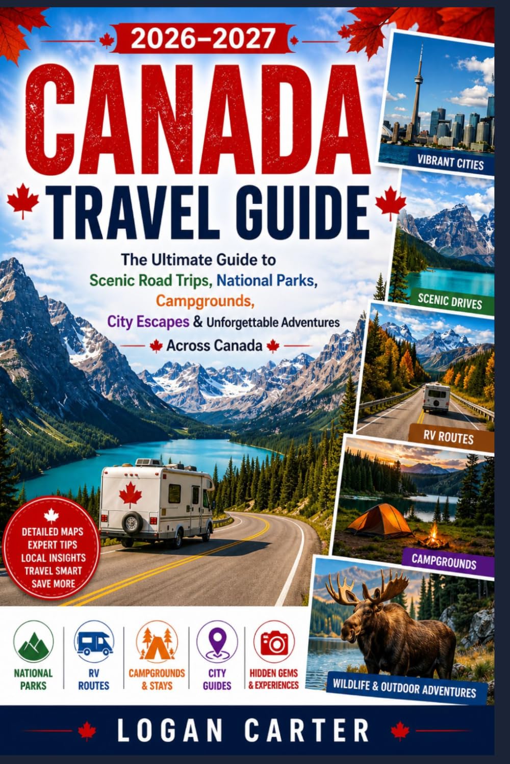 CANADA TRAVEL GUIDE 2026–2027: The Ultimate Guide to Scenic Road Trips, National Parks, RV Routes, Campgrounds, City Escapes & Unforgettable Adventures Across Canada