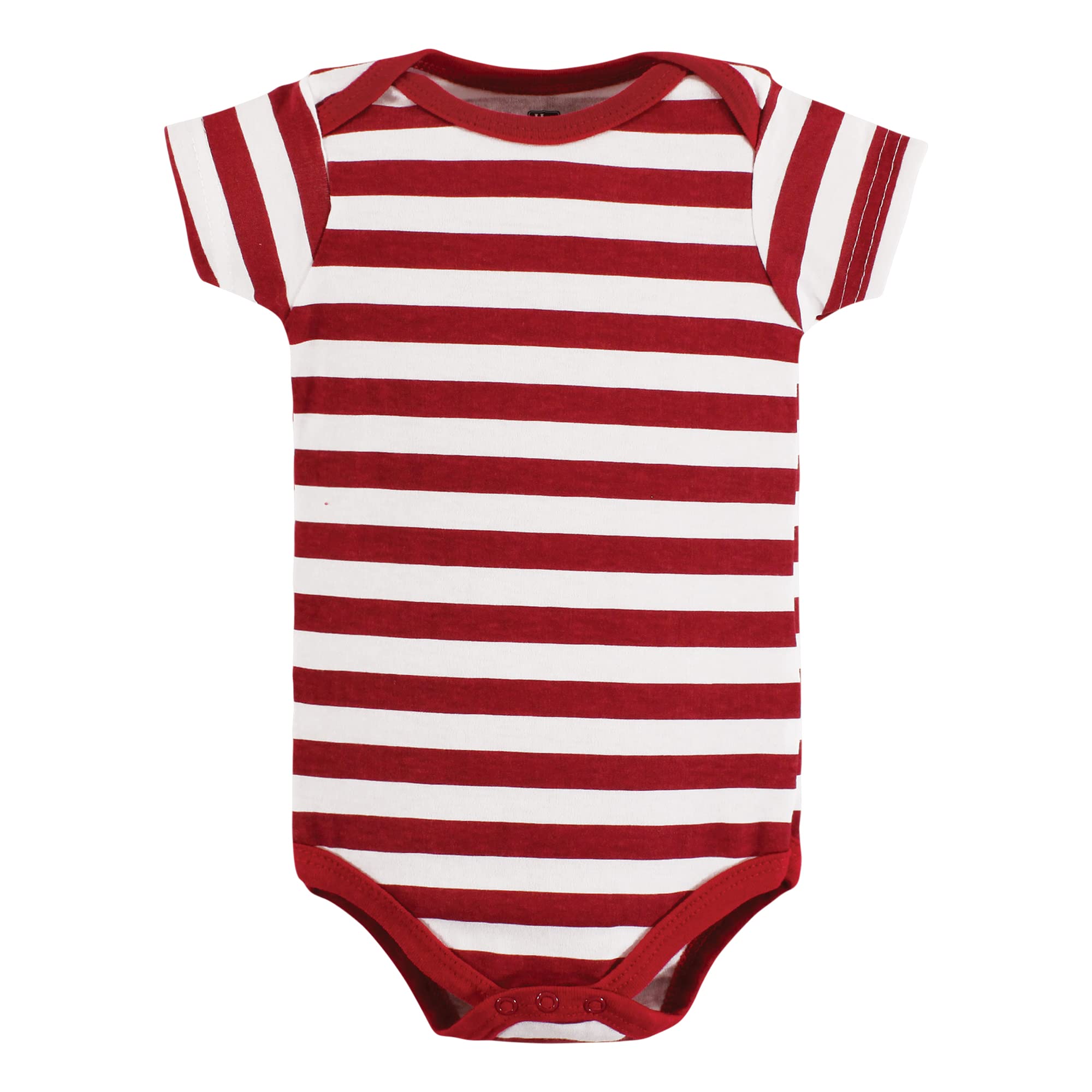 Hudson Baby Unisex Baby Cotton Bodysuits, Sports Stripes, Newborn