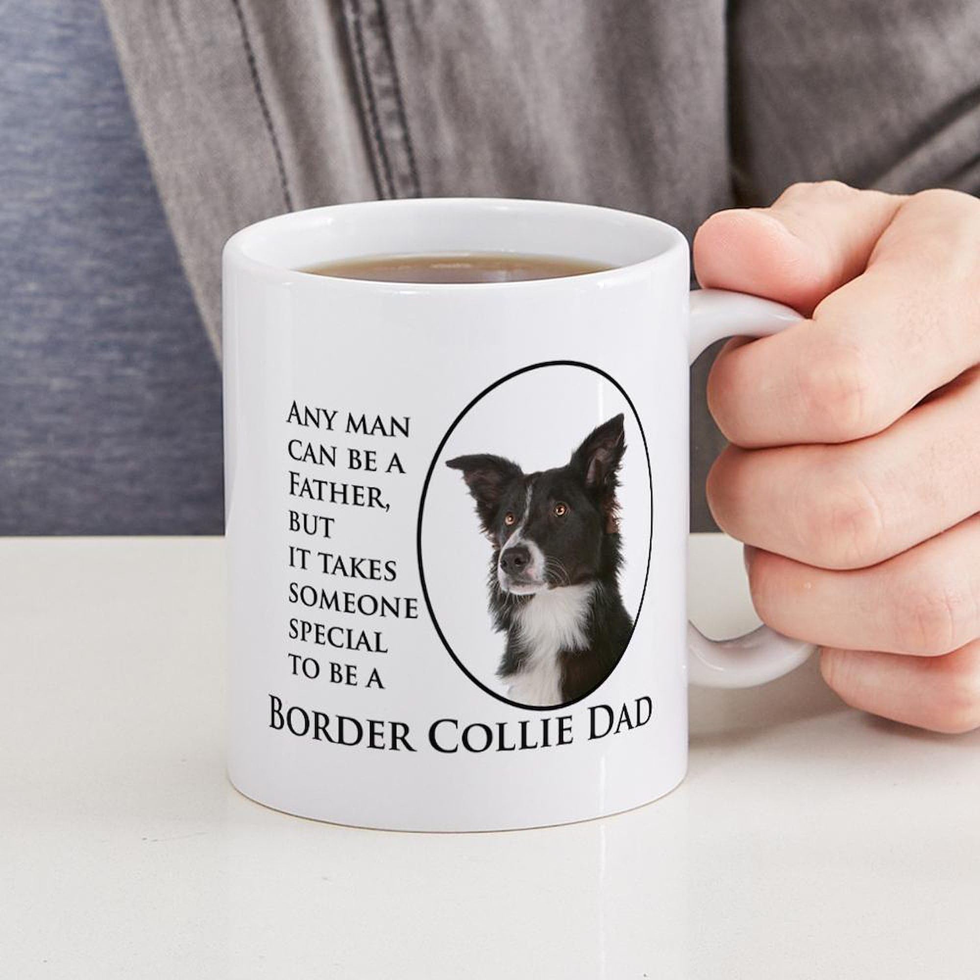 Working Border Collie & Sheep Mug - 11oz Ceramic Coffee Mug, Fun Farm Dog Design - View #6