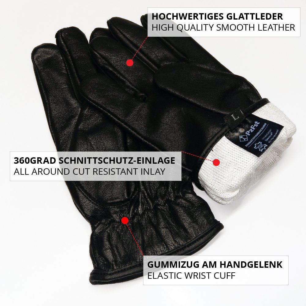 8780 Polizei Premium – Einsatzhandschuh mit 360 Grad Schnittschutz