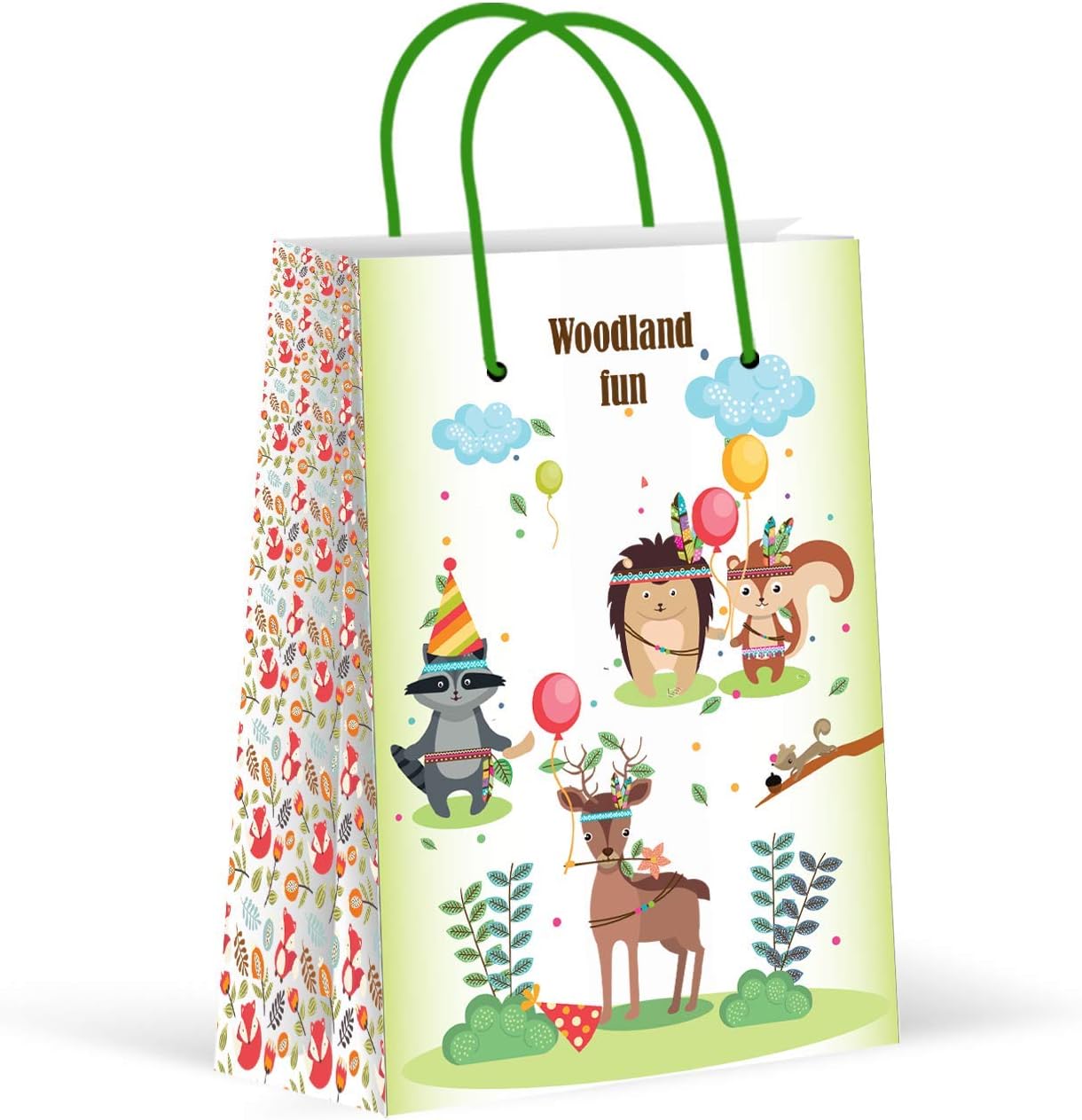 Premium Woodland Party Bags, Party Favor Bags, New, Treat Bags, Gift Bags, Goody Bags, Party Favors, Party Supplies, Decorations, 12 Pack