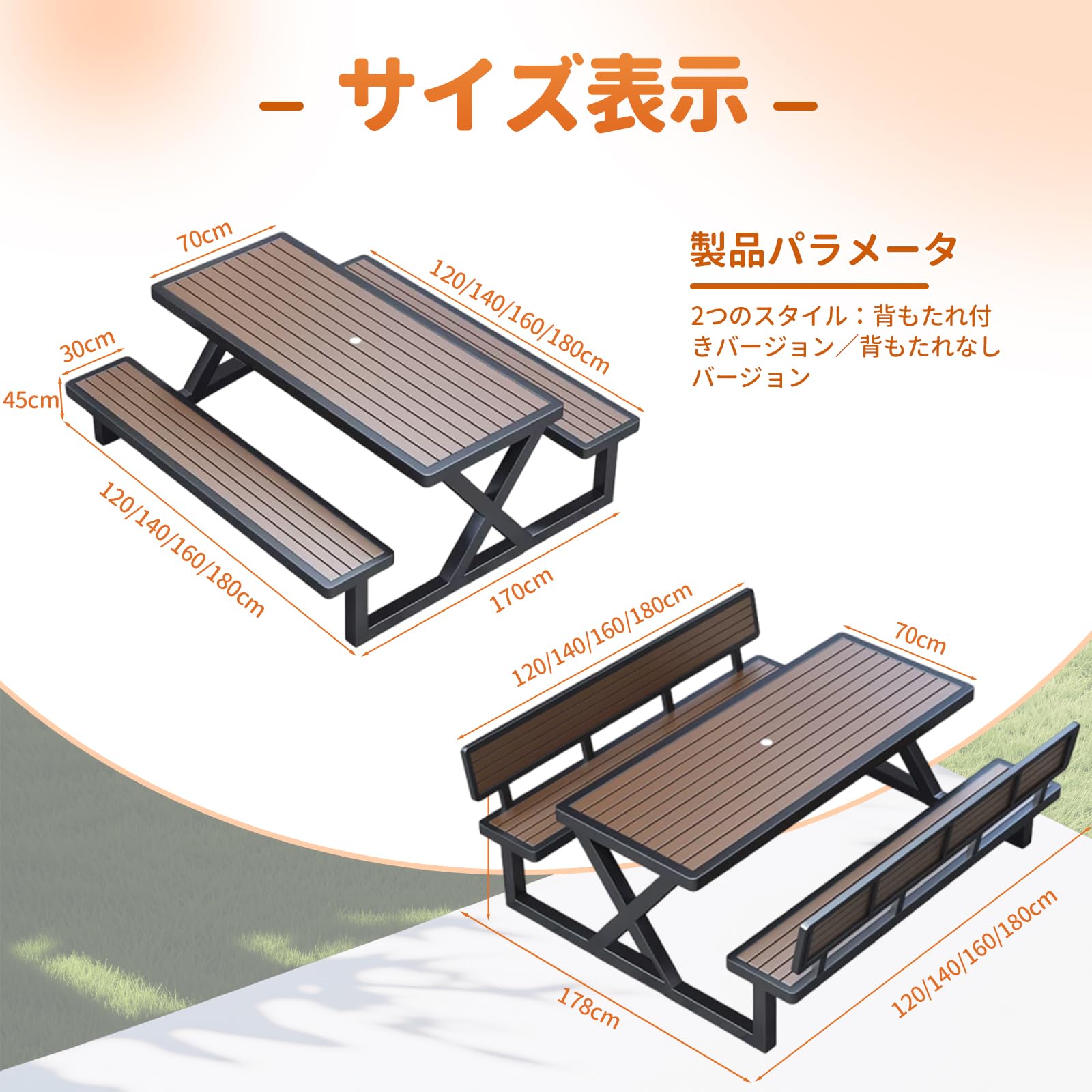 Amazon.co.jp: Poxvythb ガーデンテーブルセット ベランダ テーブル 属