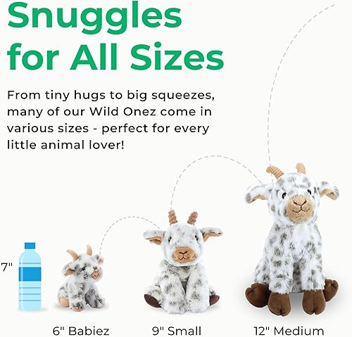 Miniatura 2 de The Petting Zoo Peluche de alce, regalos para niños, animales salvajes del zoológico Onez, juguete de peluche de alce sentado de 12 pulgadas